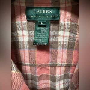 Free ship - Ralph Lauren Vintage Plaid Shirt